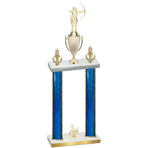 Double Blue Glacier Third Place Archery Trophy