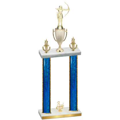 Double Blue Glacier Third Place Archery Trophy