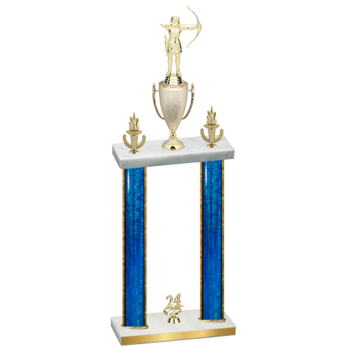 Double Blue Glacier Year Archery Trophy