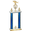 Double Blue Glacier Year Fishing Trophy