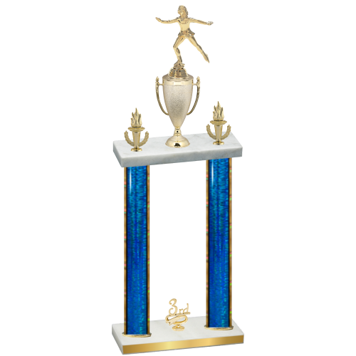 Double Blue Glacier Third Place Skater Trophy