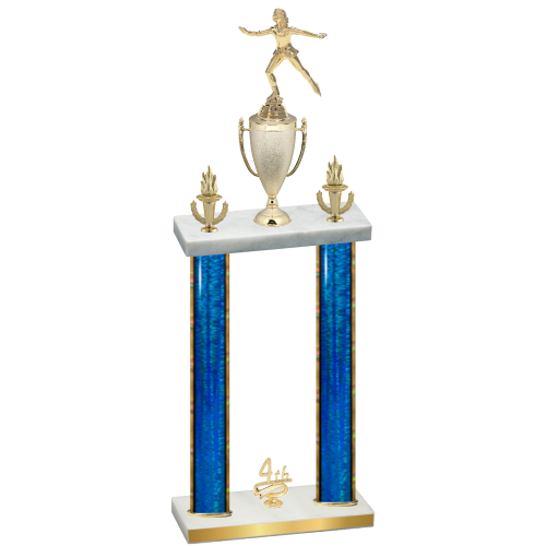 Double Blue Glacier Fourth Place Skater Trophy