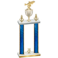 Double Blue Glacier Year Fishing Trophy