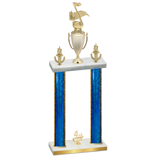 Double Blue Glacier Fourth Place Music Trophy