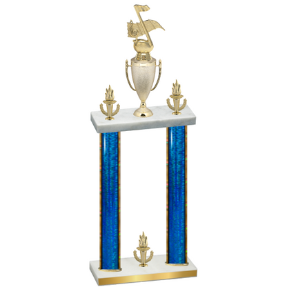 Double Blue Glacier Victory Music Trophy