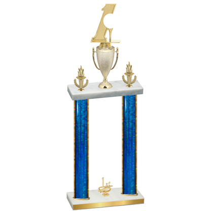 Double Blue Glacier First Place Golf Trophy