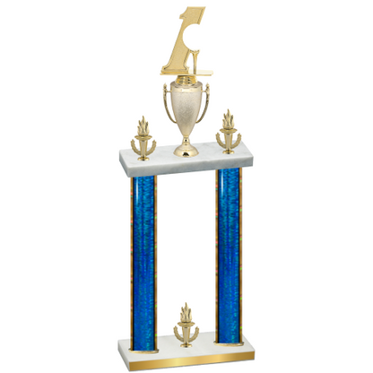 Double Blue Glacier Victory Golf Trophy