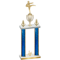 Double Blue Glacier Third Place Karate Trophy