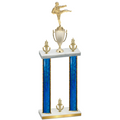 Double Blue Glacier Victory Karate Trophy