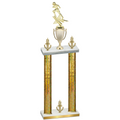 Double Gold Glacier Victory Football Trophy