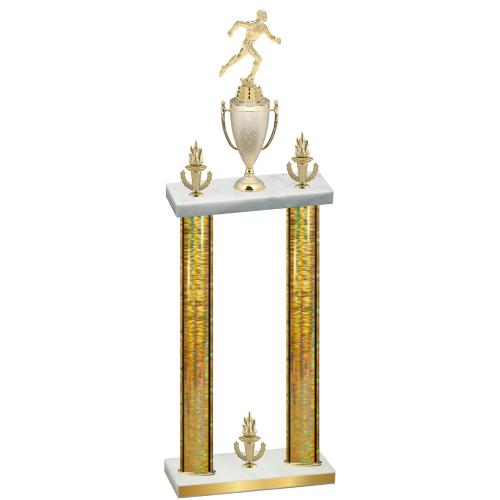 Double Gold Glacier Victory Running Trophy