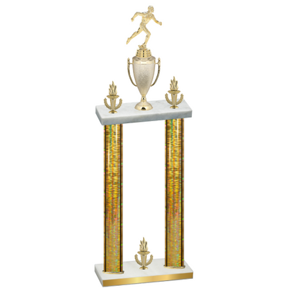 Double Gold Glacier Victory Running Trophy