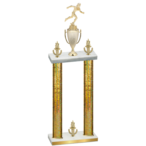 Double Gold Glacier Victory Running Trophy