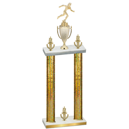 Double Gold Glacier Victory Running Trophy