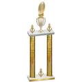 Double Gold Glacier Victory Football Trophy
