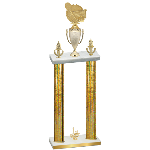 Double Gold Glacier First Place Tennis Trophy