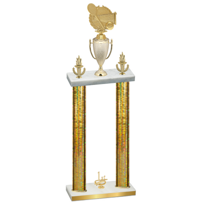 Double Gold Glacier First Place Tennis Trophy