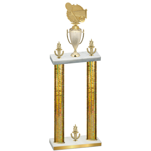 Double Gold Glacier Victory Tennis Trophy