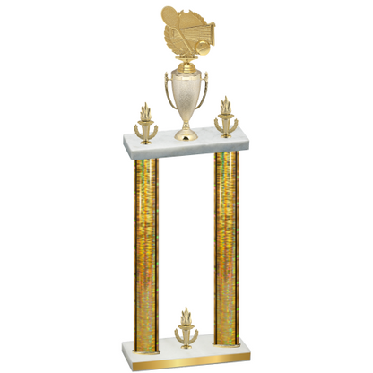 Double Gold Glacier Victory Tennis Trophy