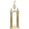 Double Gold Glacier Third Place Bowling Trophy