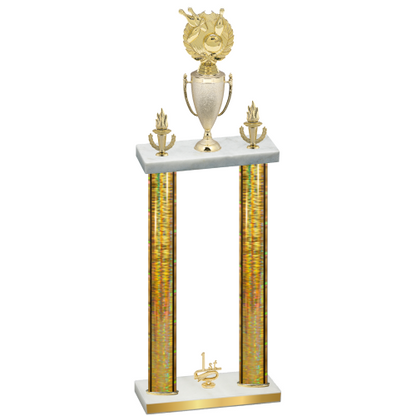 Double Gold Glacier First Place Bowling Trophy