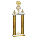 Double Gold Glacier Third Place Bowling Trophy