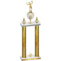 Double Gold Glacier First Place Volleyball Trophy