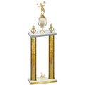 Double Gold Glacier Second Place Volleyball Trophy
