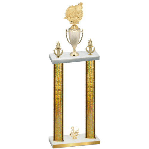 Double Gold Glacier Third Place Swimming Trophy