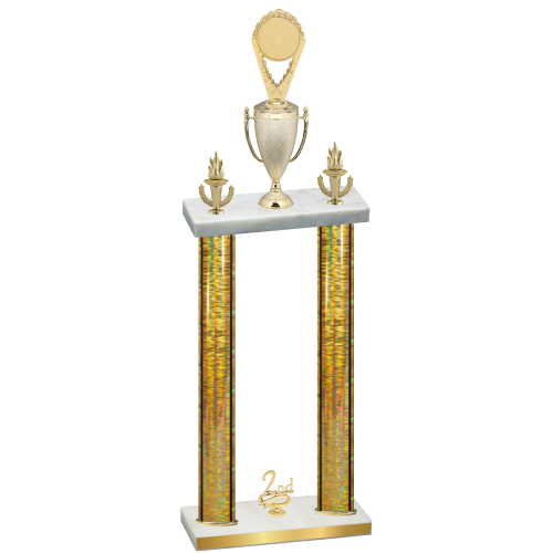 Double Gold Glacier Second Place Insert Trophy