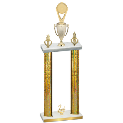 Double Gold Glacier Second Place Insert Trophy
