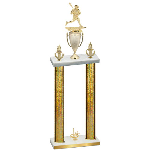 Double Gold Glacier First Place Lacrosse Trophy