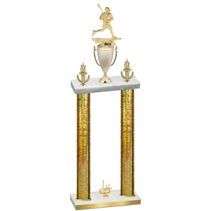 Double Gold Glacier First Place Lacrosse Trophy