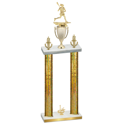 Double Gold Glacier First Place Lacrosse Trophy