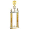 Double Gold Glacier Fourth Place Pickleball Trophy