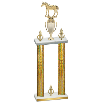 Double Gold Glacier Victory Horses Trophy