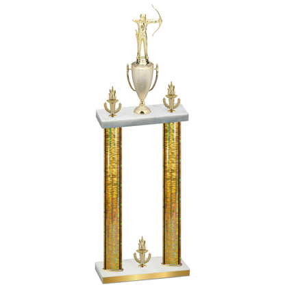 Double Gold Glacier Victory Archery Trophy