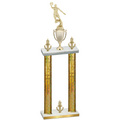Double Gold Glacier Victory Basketball Trophy