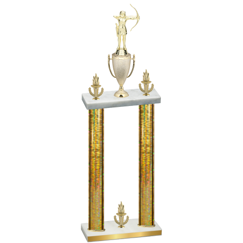 Double Gold Glacier Victory Archery Trophy