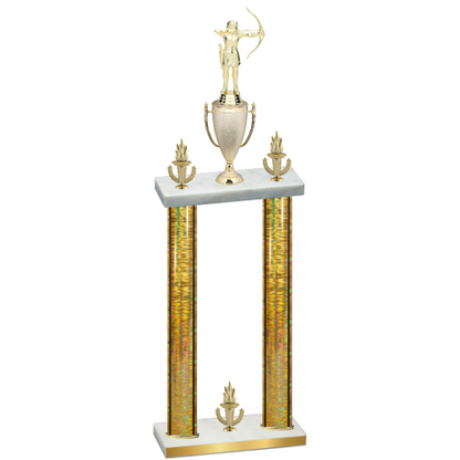 Double Gold Glacier Victory Archery Trophy
