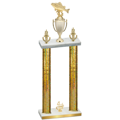 Double Gold Glacier Fourth Place Fishing Trophy