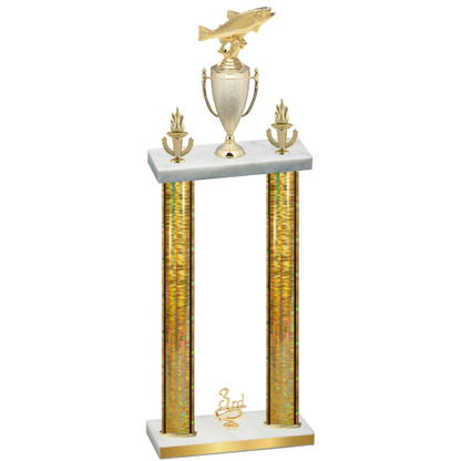 Double Gold Glacier Third Place Fishing Trophy