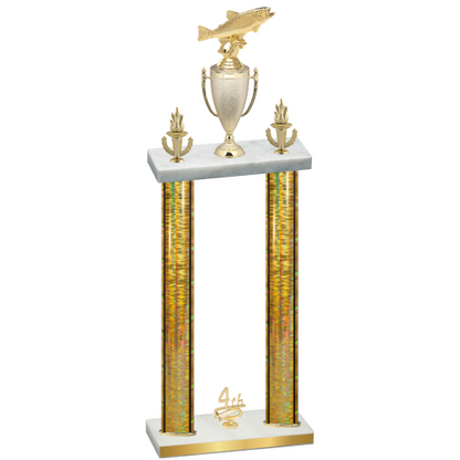 Double Gold Glacier Fourth Place Fishing Trophy
