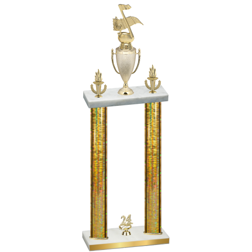 Double Gold Glacier Year Music Trophy