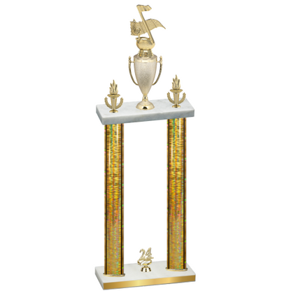 Double Gold Glacier Year Music Trophy