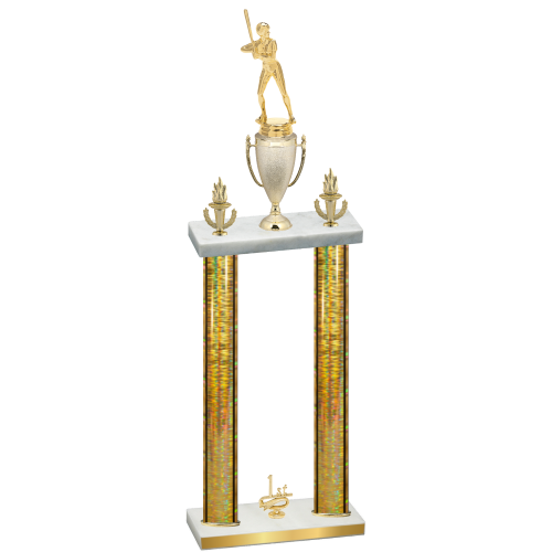 Double Gold Glacier First Place Softball Trophy
