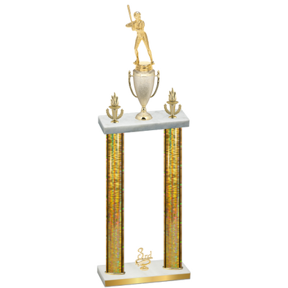 Double Gold Glacier Third Place Softball Trophy