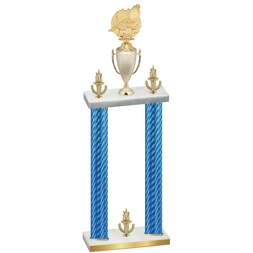 Double Blue Carbon Fiber Victory Swimming Trophy