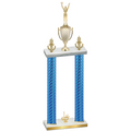Double Blue Carbon Fiber First Place Victory Trophy