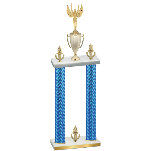 Double Blue Carbon Fiber Victory Victory Trophy